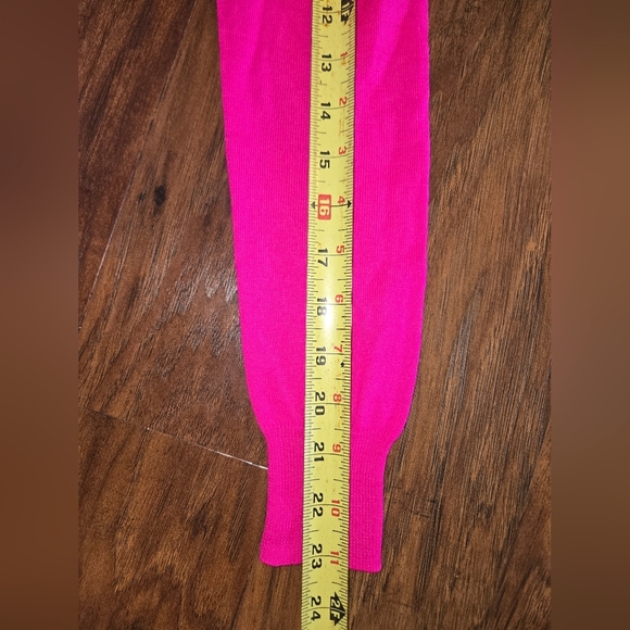 J. Crew Hot Pink Merino Wool Crew Blend Neck Women's Sweater - Picture 7 of 9